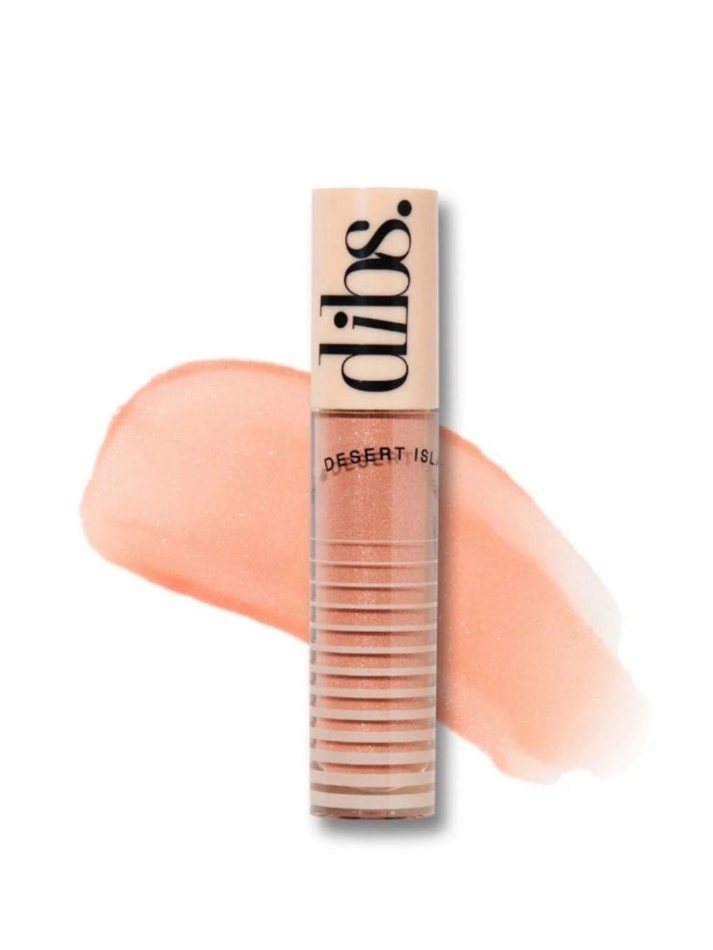 DIBS. NWT Go To Glossy Lip Balm, Kiss Me Quick Peachy Nude Shimmer